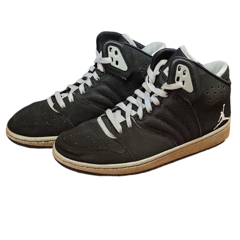 Nike Air Jordan 1 Flight 4 Basketball Black Sneakers Athletic Mens Size‎ 8.5